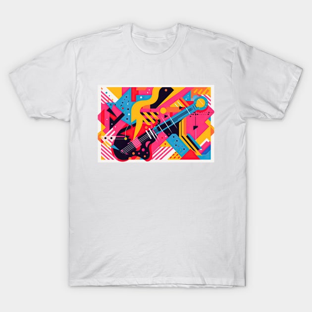 Memphis Design Rockabilly Abstract T-Shirt by JensenArtCo